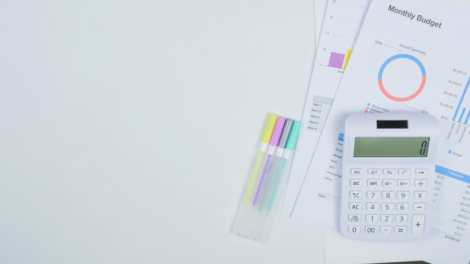 Bank statement and Excel reconciliation worksheet for reconciling a bank statement in Excel